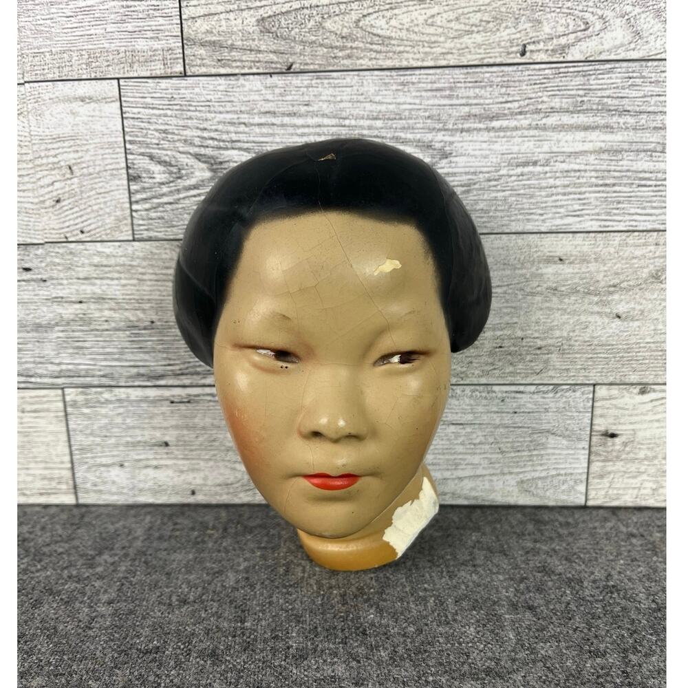 WALEXANDER BACKER’s VINTAGE Luise Rainer Bust Good Earth Wall Hanging 1930s